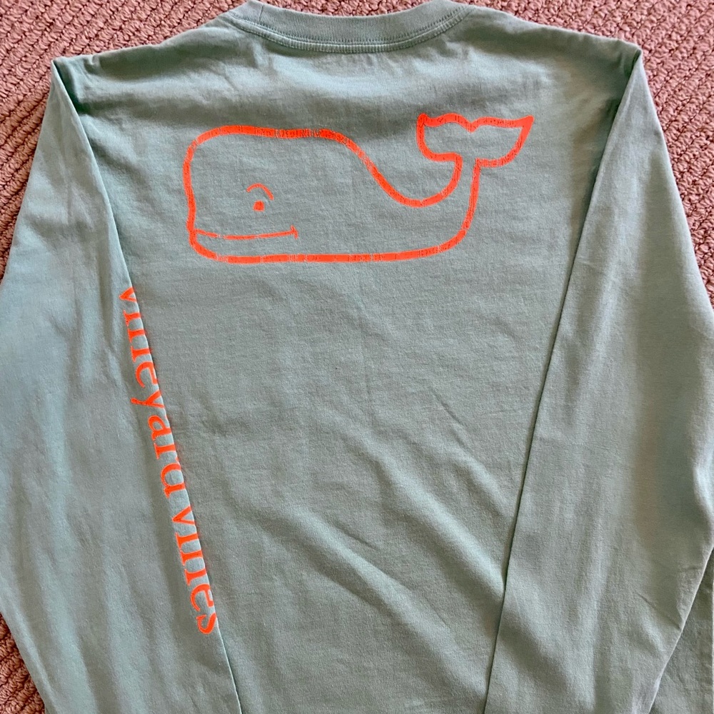 NWOT Vineyard Vines Glow in the Dark Green Long Sleeve T-shirt XL (18)